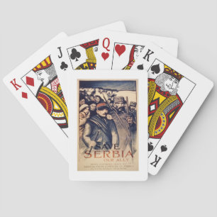 Jeu De Cartes 'Save Serbia Our Ally', poster, 1915 (litho)