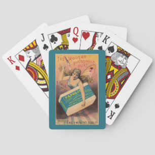 Jeu De Cartes Savon Fairy vintage Et Illustration Lecture Cartes