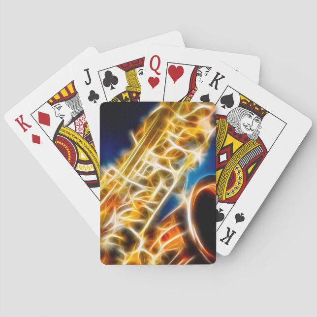 Jeu De Cartes Saxophone Fractal (dos)