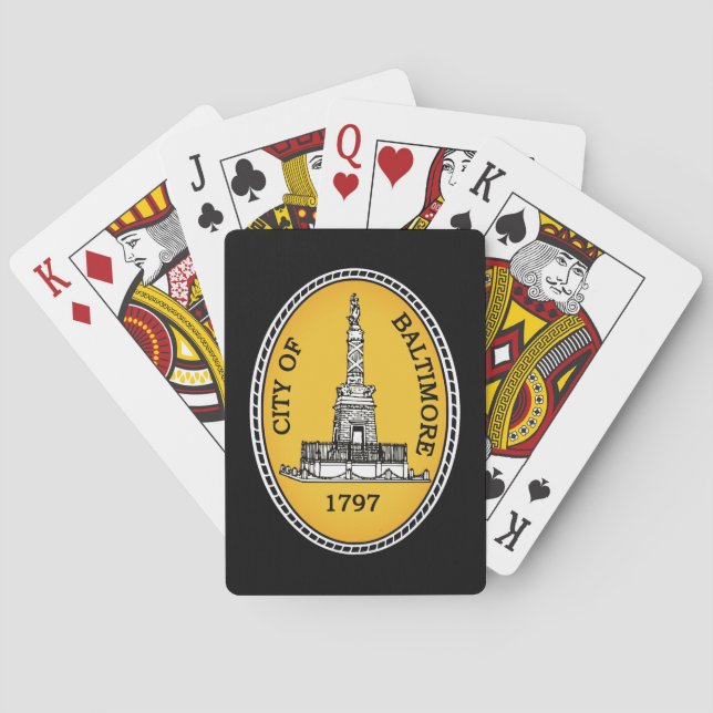 Jeu De Cartes Sceau de la ville de Baltimore, Maryland (dos)