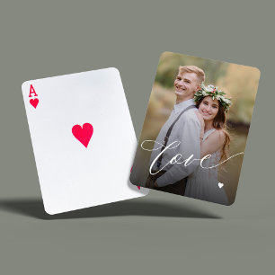 Jeu De Cartes Scénario d'amour photo personnalisé