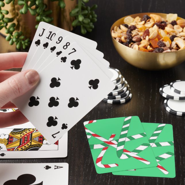 Jeu De Cartes Scène de canne à bonbons verte (In Situ)