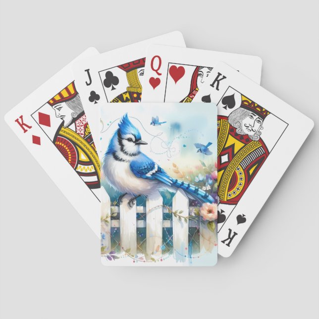 Jeu De Cartes Scène de clôture de jardin de la maisonnette du ge (dos)