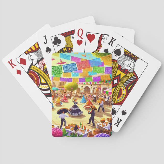 Jeu De Cartes Scène de Fiesta mexicaine (dos)