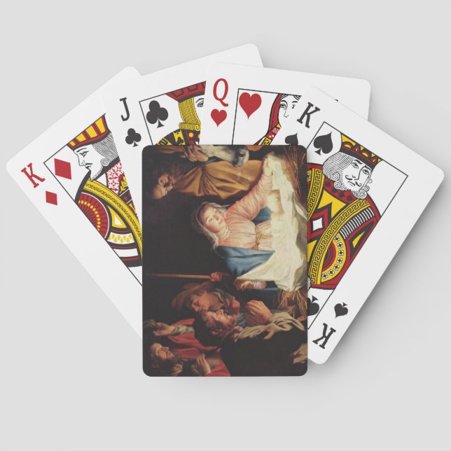 Jeu De Cartes Scène de la Nativité (dos)