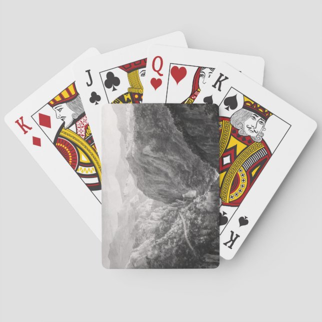Jeu De Cartes Scène de l'Inn at Devil's Bridge avec l'automne (dos)