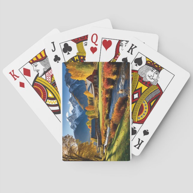 Jeu De Cartes Scène de montagne (dos)