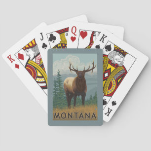 Jeu De Cartes Scène de MontanaElk