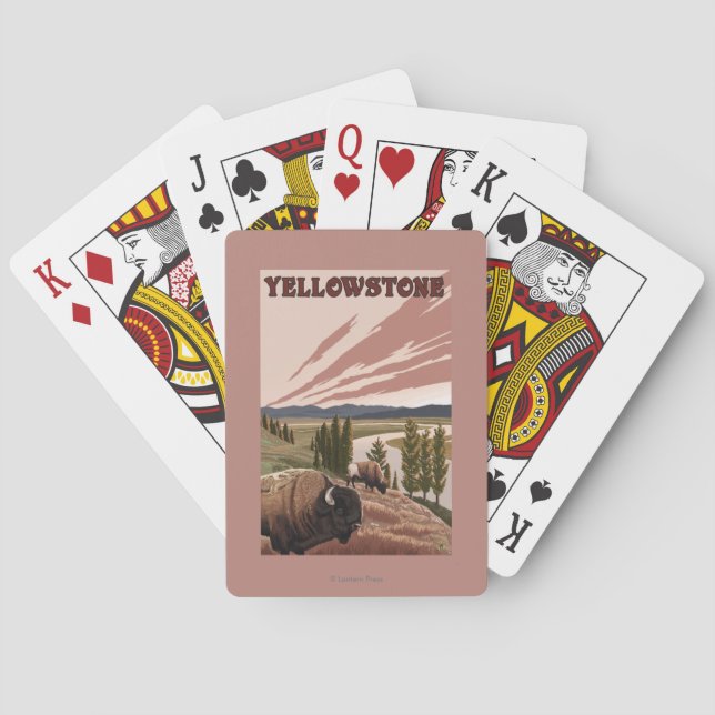 Jeu De Cartes Scène de YellowstoneBison (dos)