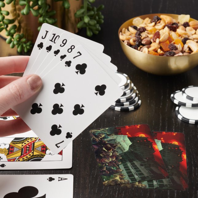 Jeu De Cartes Scène d'Halloween apocalyptique de SlipperyJoe gra (In Situ)