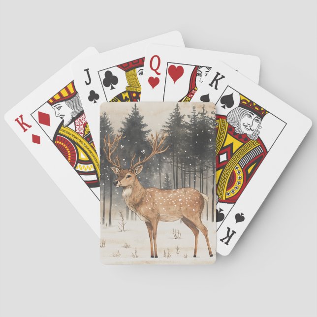 Jeu De Cartes Scène hivernale de la Majesté d'hiver (dos)