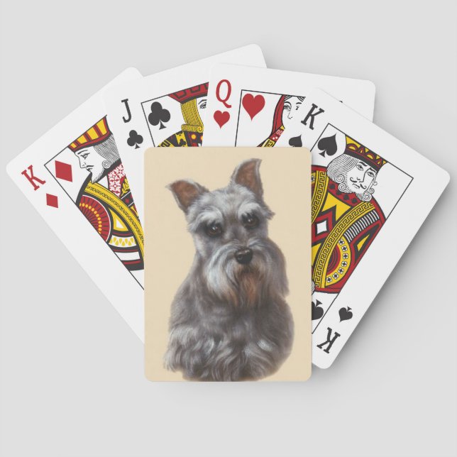 Jeu De Cartes Schnauzer Chien Jouer des cartes (dos)