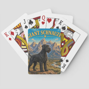 Jeu De Cartes Schnauzer géant, mosaïque géométrique