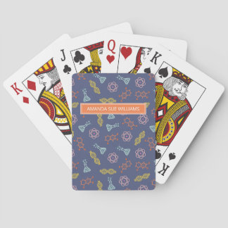 Jeu De Cartes Science / Scientifique - Votre nom /ADN monogramme