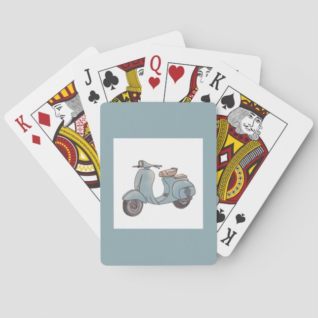 Jeu De Cartes Scooter Jouer des cartes (dos)