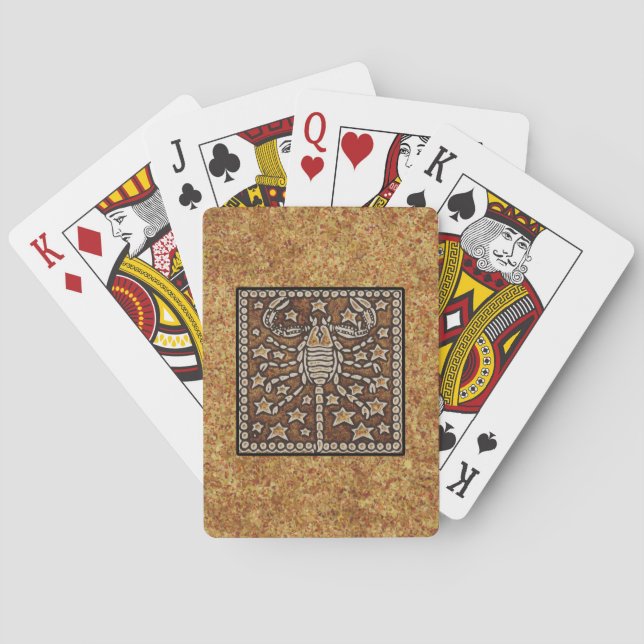 JEU DE CARTES SCORPIO DE SIGNE ZODIAC (dos)