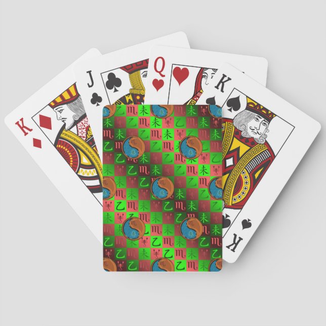Jeu De Cartes Scorpion & Chèvre en Bois (dos)