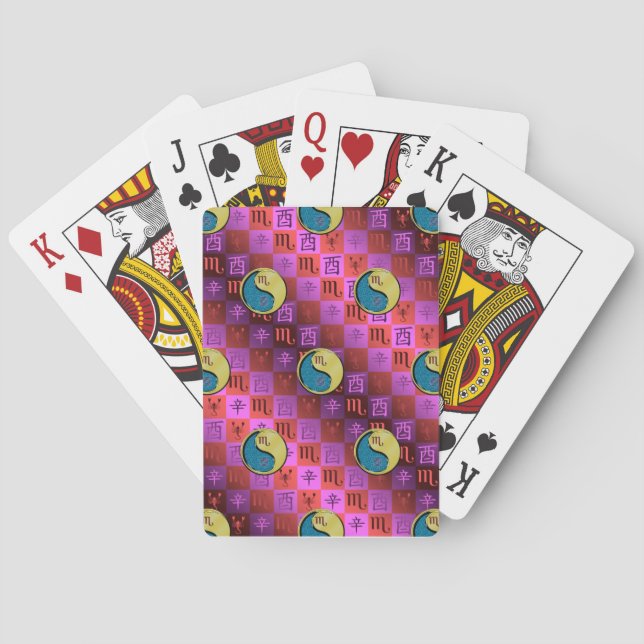 Jeu De Cartes Scorpion & Coq de métal (dos)