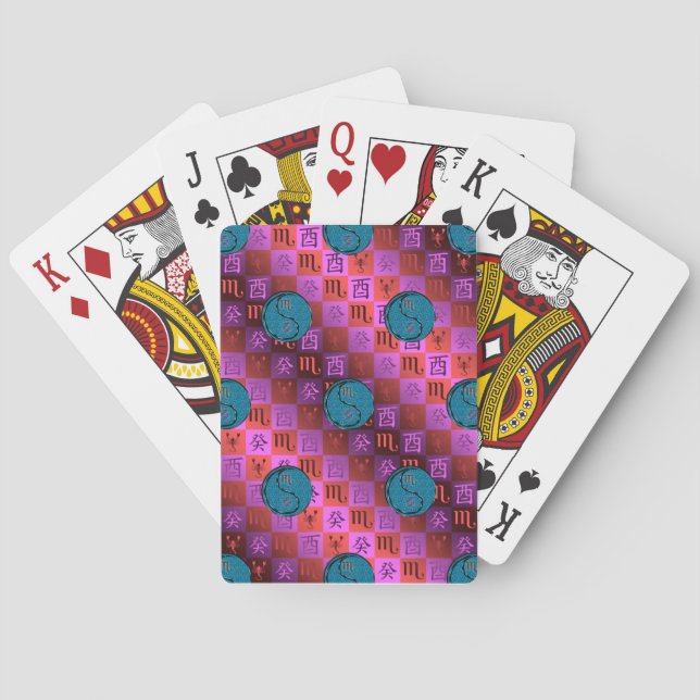 Jeu De Cartes Scorpion & Coq d'eau (dos)