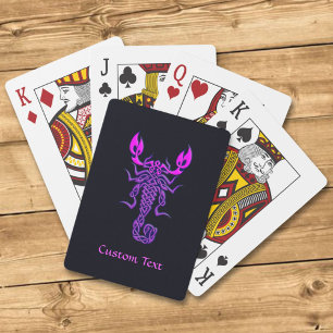 Jeu De Cartes Scorpion de noeud céleste pourpre