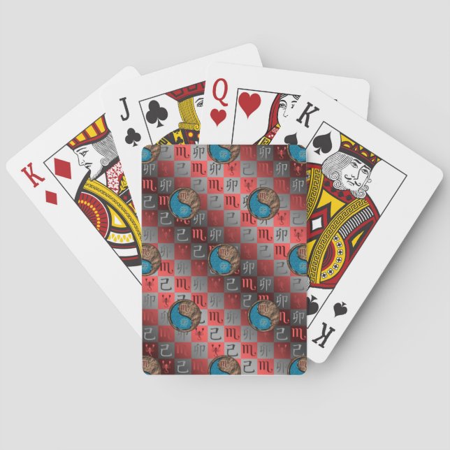 Jeu De Cartes Scorpion & Lapin de Terre (dos)