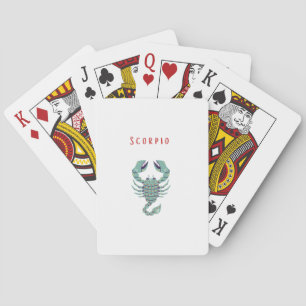 Jeu De Cartes Scorpion rose, zodiaque, signe du zodiaque