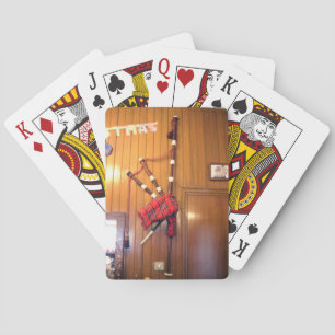 Jeu De Cartes Scotland Bagpipe Tartan Plaid Instrument de musiqu