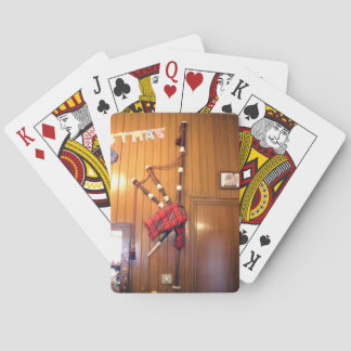 Jeu De Cartes Scotland Bagpipe Tartan Plaid Instrument de musiqu