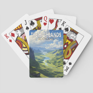 Jeu De Cartes Scotland Highlands Scotland Travel Art Vintage