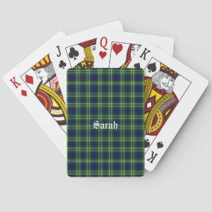 Jeu De Cartes Scotland Tweedside District Tartan Personnalisé