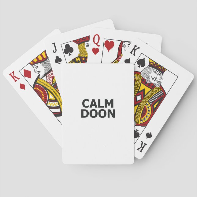 Jeu De Cartes Scottish Accent Scotland Saying Calm Doon Scottish (dos)