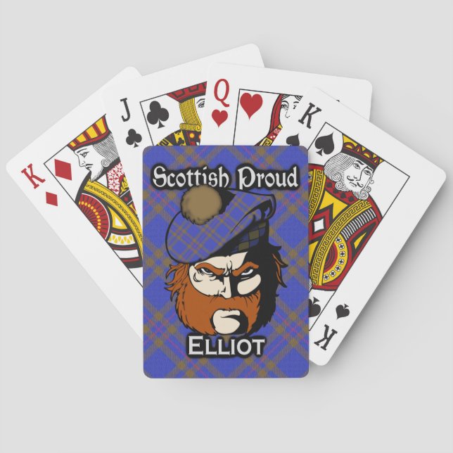 Jeu De Cartes Scottish Clan Elliot Tartan Deck (dos)