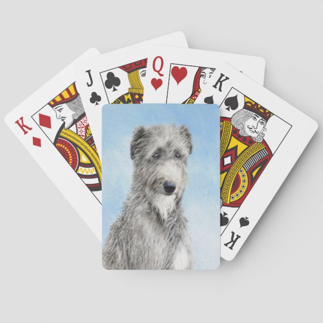 Jeu De Cartes Scottish Deerhound Peinture - Cute Original Chien  (dos)