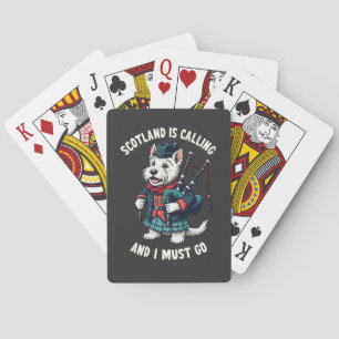 Jeu De Cartes Scottish Terrier Dog Scotland appelle et je dois