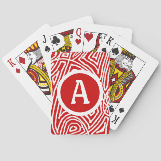 Jeu De Cartes Scribbleempreintes initiales
