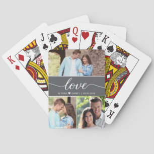 Jeu De Cartes Script d'amour Mariage Collage photo personnalisé