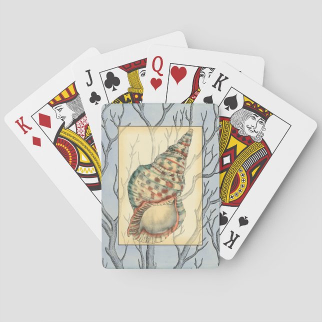 Jeu De Cartes Seashell and Tree Branches (dos)