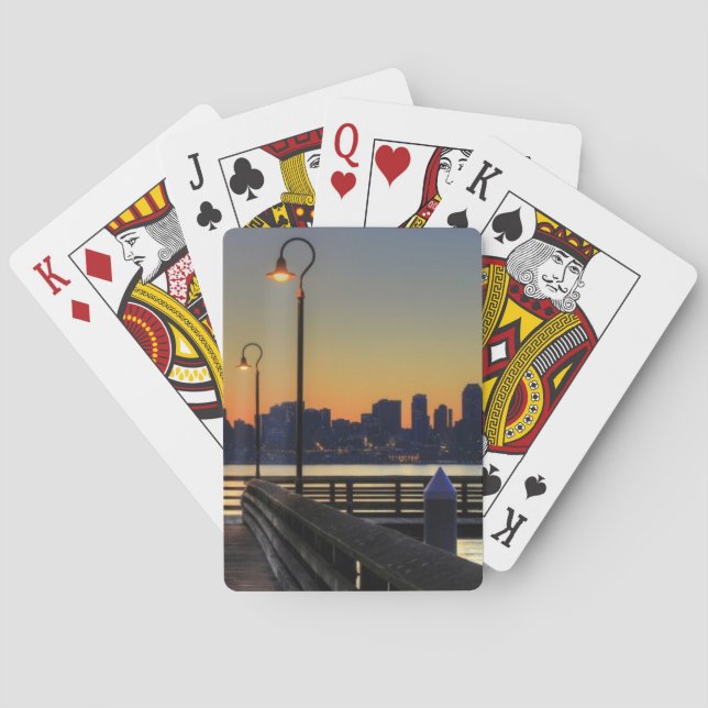 Jeu De Cartes Seattle Washington Downtown Skyline (dos)