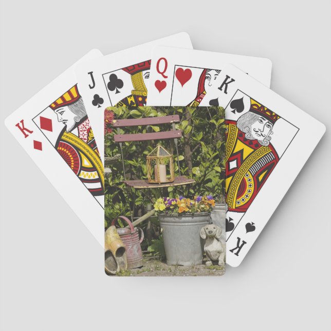 Jeu De Cartes Seaux, chaussures et fleurs, Zaanse Schans, (dos)