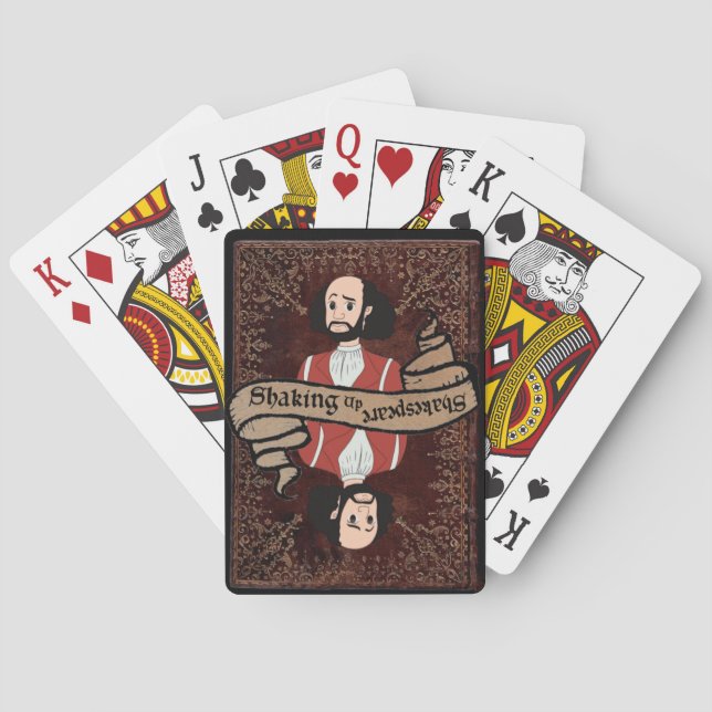 Jeu De Cartes Secouer les cartes Shakespeare (dos)