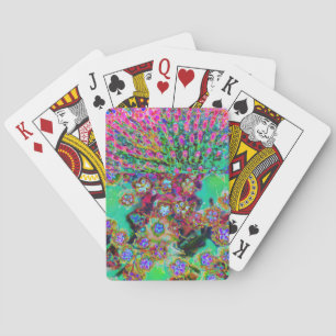 Jeu De Cartes Sédum Violet Groovy Abstrait Psychedelique