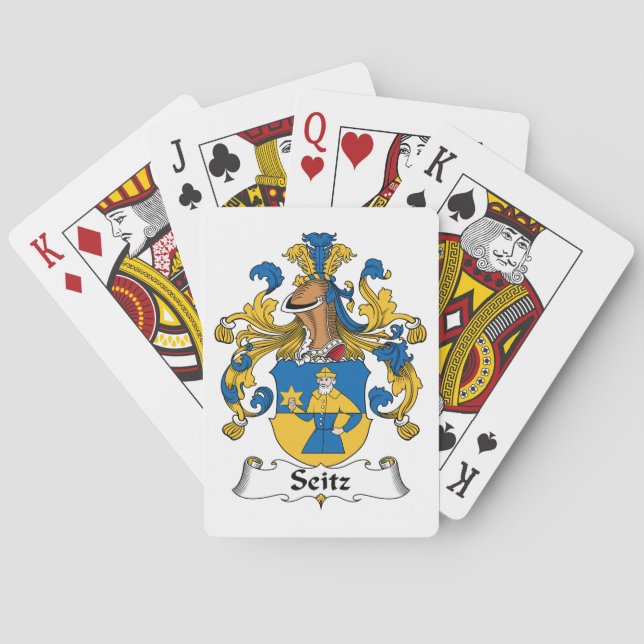 Jeu De Cartes Seitz Family Crest (dos)
