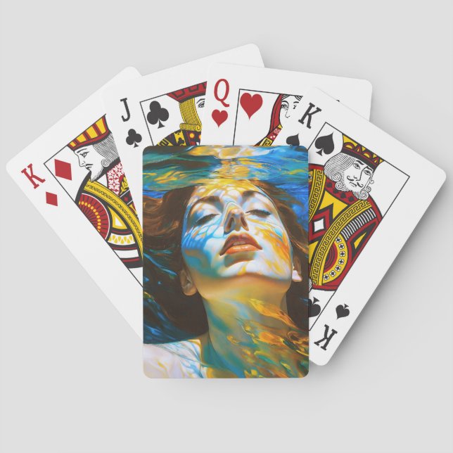 Jeu De Cartes "Selene" - Femmes dans l'eau (dos)