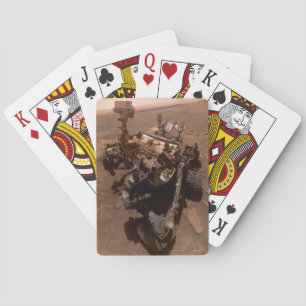 Jeu De Cartes Selfie de Mars Curiosity paysage martien rouge