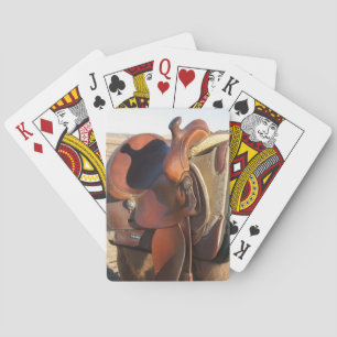 Jeu De Cartes Selle glissée drôle de cheval - occidentale