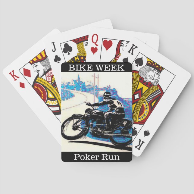 Jeu De Cartes Semaine du vélo Poker Run collecte de fonds person (dos)