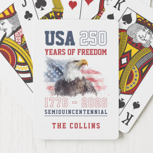 Jeu De Cartes Semiquincentenaire États-Unis 250e anniversaire de