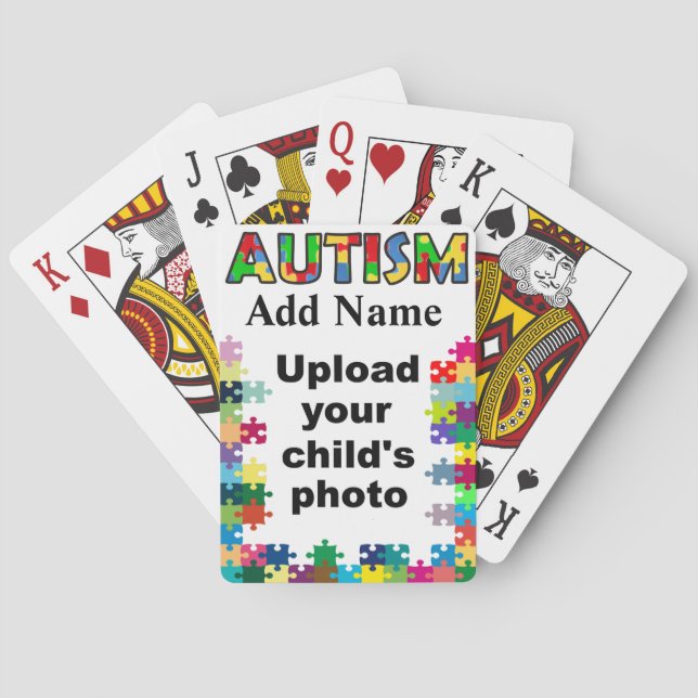 Jeu De Cartes Sensibilisation sur l'autisme Lecture Cartes Perso (dos)