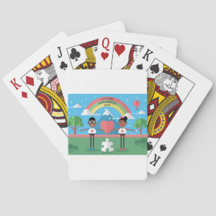 Jeu De Cartes sensibilisation sur l'autisme noire enfants