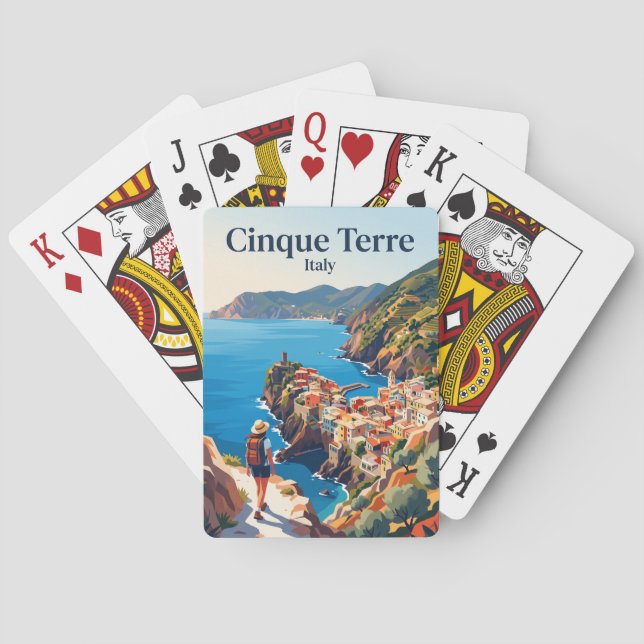 Jeu De Cartes Sentier côtier des Cinque Terre Italie (dos)